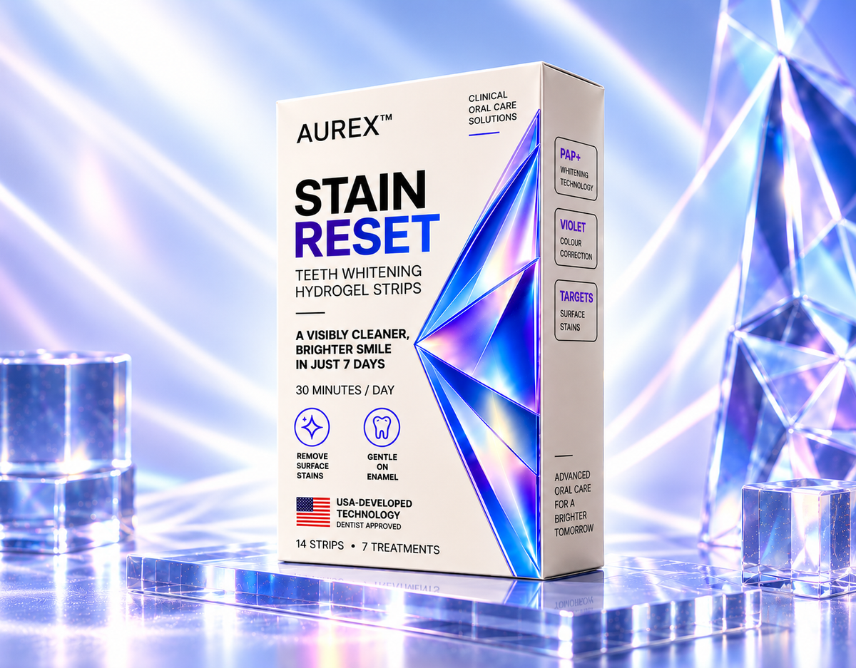Aurex whitening strips and stain reset treatment