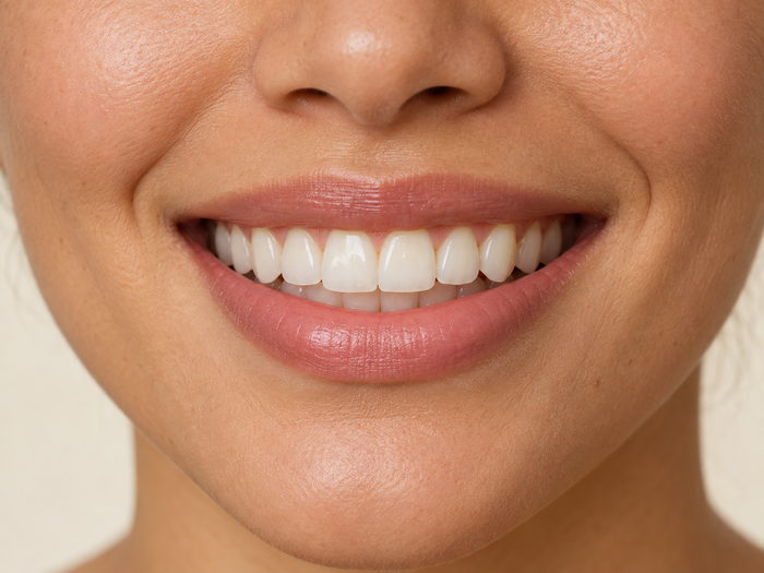 Illustrative teeth whitening progress